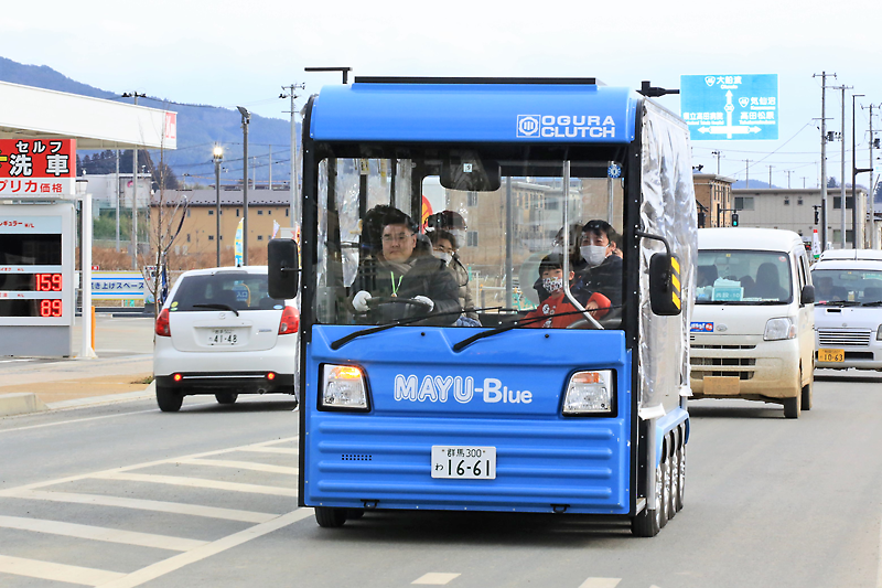 岩手県陸前高田で電気バスの実証運行