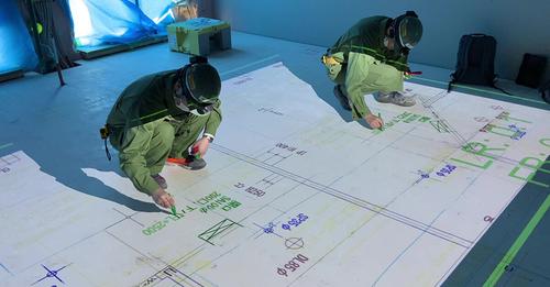 リコー×大成建設、プロジェクションマッピング利用した墨出し技術を高度化：TECH+[コジーの今週気になるＤＸニュースVOL20231023-01]